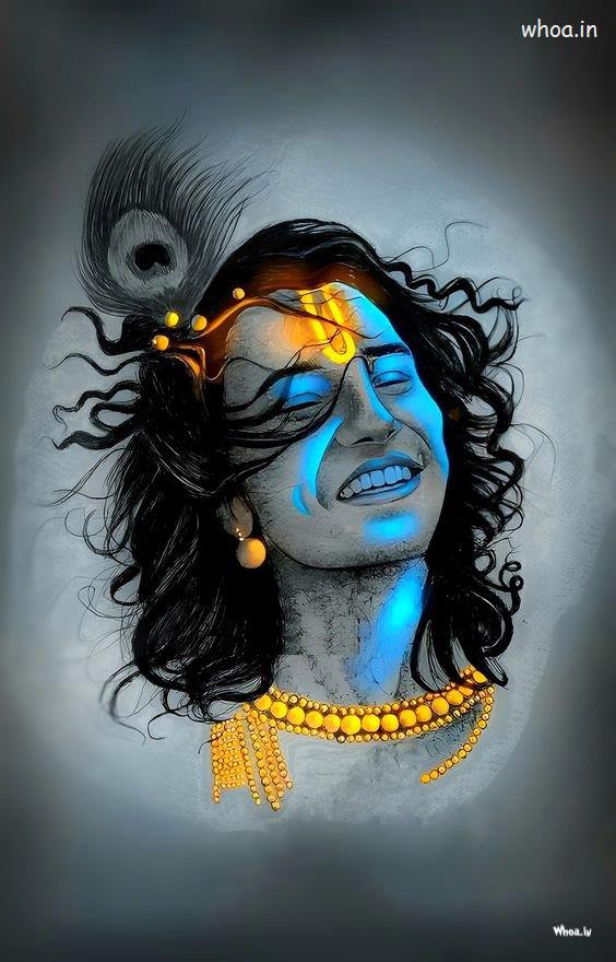 Shree Krishna Images Smileing Face Images ,Poster Images